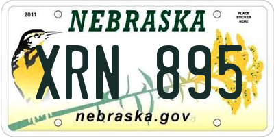 NE license plate XRN895