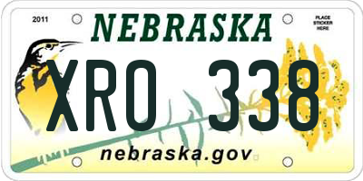 NE license plate XRO338