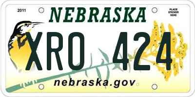 NE license plate XRO424