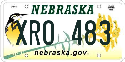 NE license plate XRO483