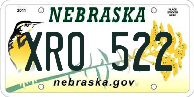 NE license plate XRO522