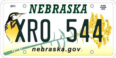 NE license plate XRO544