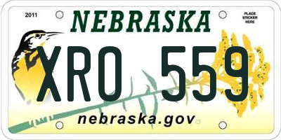NE license plate XRO559