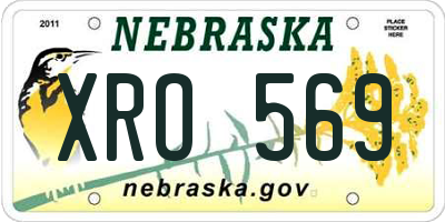 NE license plate XRO569