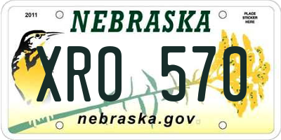 NE license plate XRO570