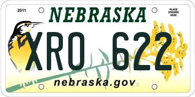 NE license plate XRO622