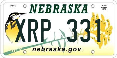 NE license plate XRP331