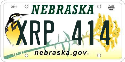 NE license plate XRP414