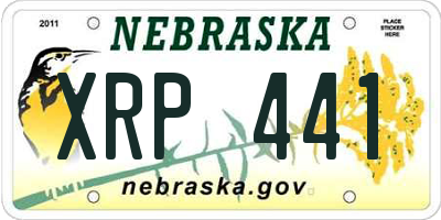 NE license plate XRP441