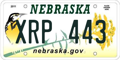 NE license plate XRP443