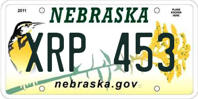 NE license plate XRP453