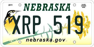 NE license plate XRP519