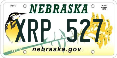 NE license plate XRP527