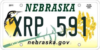NE license plate XRP591