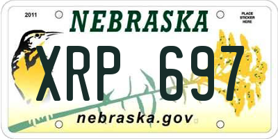 NE license plate XRP697