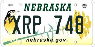 NE license plate XRP748