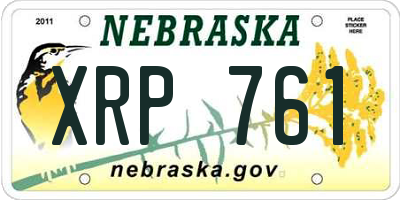 NE license plate XRP761