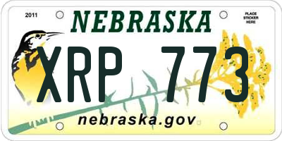 NE license plate XRP773