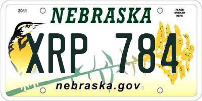 NE license plate XRP784