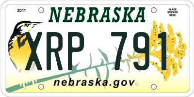 NE license plate XRP791