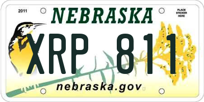 NE license plate XRP811
