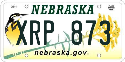 NE license plate XRP873