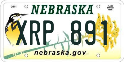NE license plate XRP891