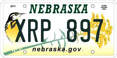 NE license plate XRP897