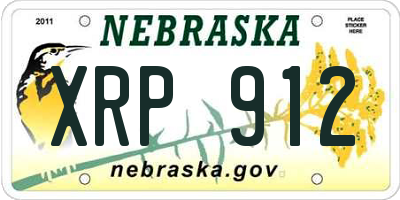 NE license plate XRP912