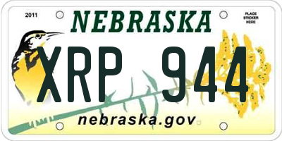 NE license plate XRP944