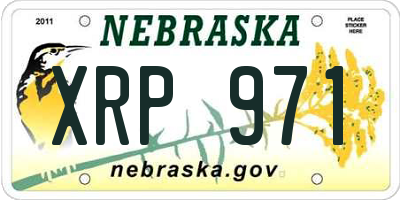 NE license plate XRP971