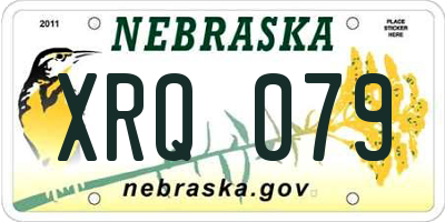 NE license plate XRQ079