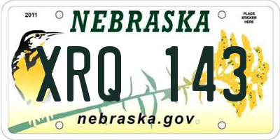 NE license plate XRQ143