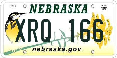 NE license plate XRQ166