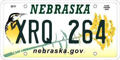 NE license plate XRQ264