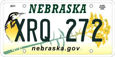 NE license plate XRQ272