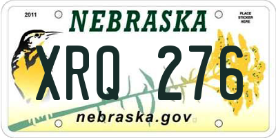NE license plate XRQ276