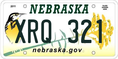 NE license plate XRQ321