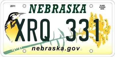 NE license plate XRQ331