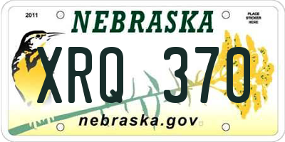 NE license plate XRQ370
