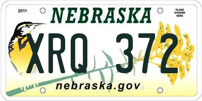 NE license plate XRQ372