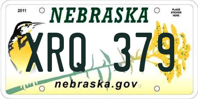 NE license plate XRQ379
