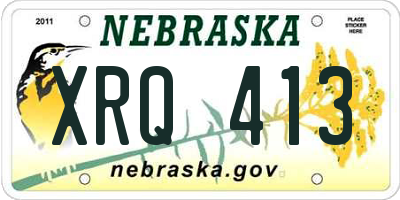 NE license plate XRQ413