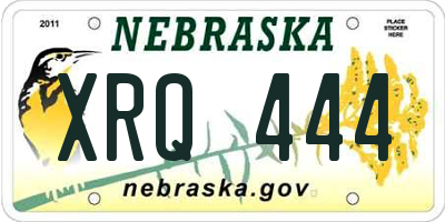 NE license plate XRQ444