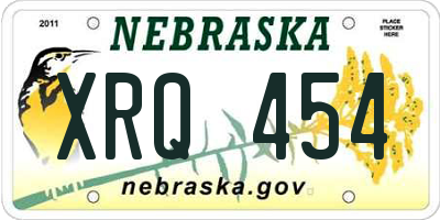NE license plate XRQ454