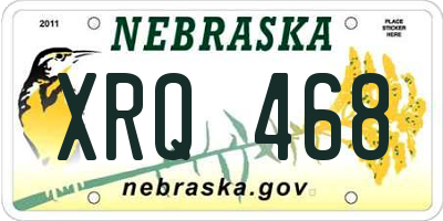 NE license plate XRQ468