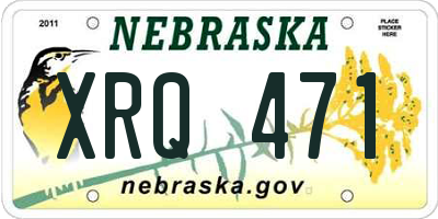 NE license plate XRQ471