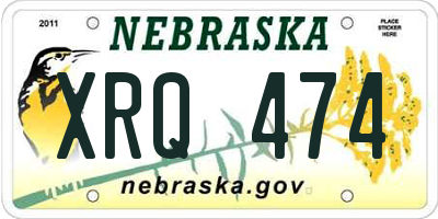 NE license plate XRQ474
