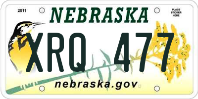NE license plate XRQ477