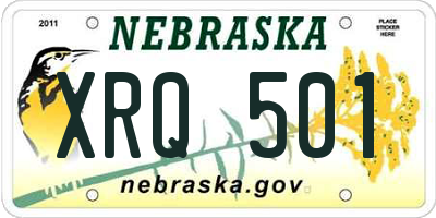 NE license plate XRQ501